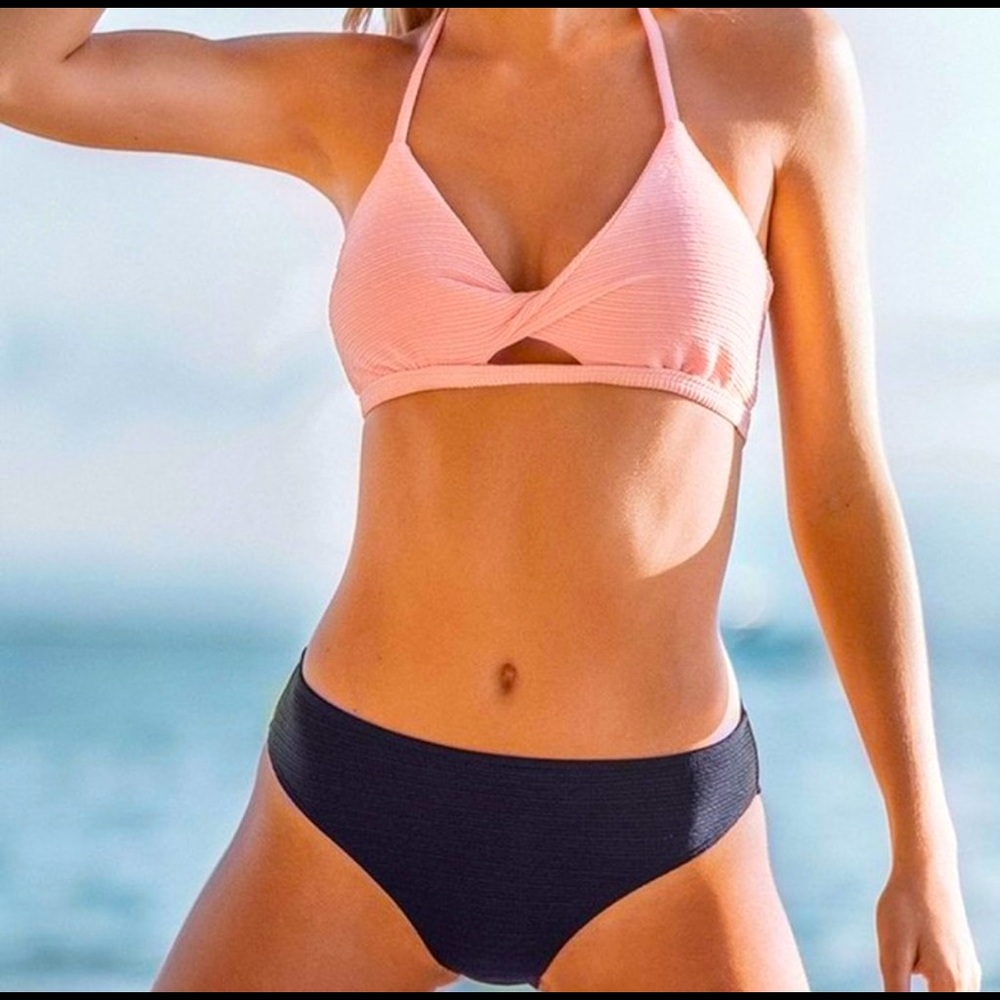 NEW Pink and Navy Cupshe Bikini